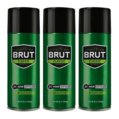 brut deodorant.